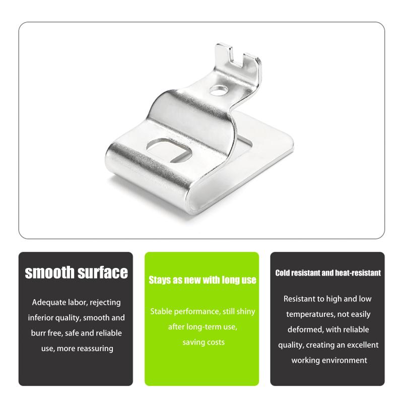 6/12/18Pcs Replacement Belt Clip Hook Manganese Steel Drill Tool Clips Hook Kit With Screws Hang Buckle