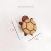 Creative Beech Wood Adhesive Hooks – Funny Animal Design Coat & Hat Hooks for Behind-the-Door Use