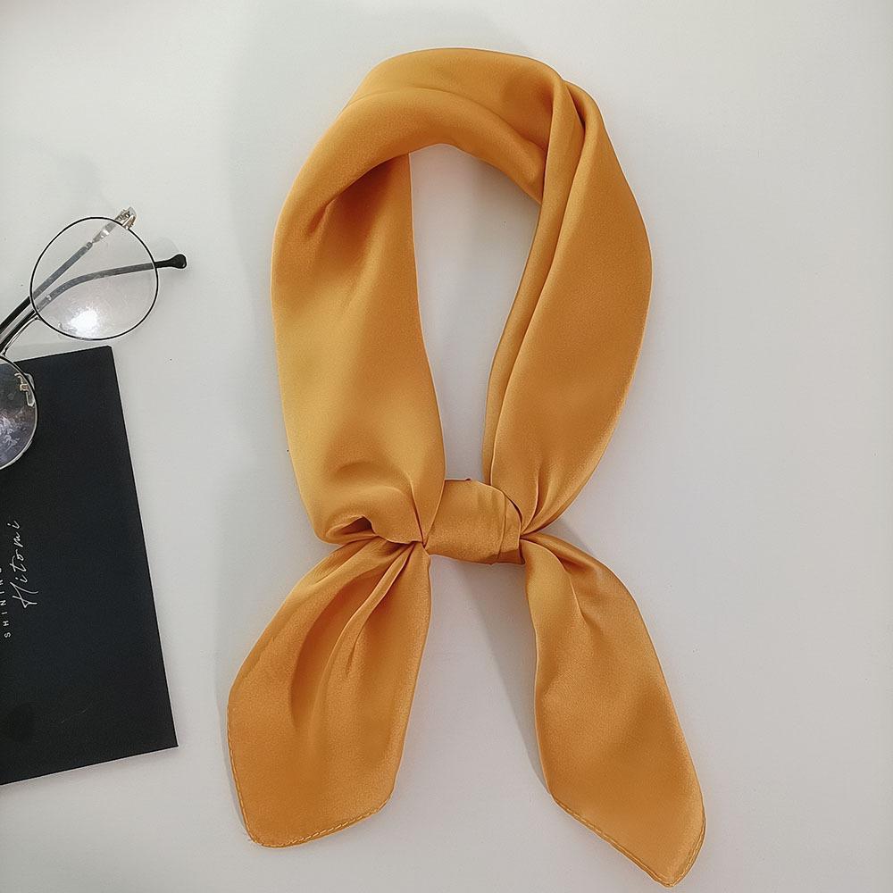 Fashion 70*70Cm Square Silk Scarf For Women Ladies Satin Neck Hair Tie Bandana Female Foulard Beach Stoles Hijab Scarves Pareo