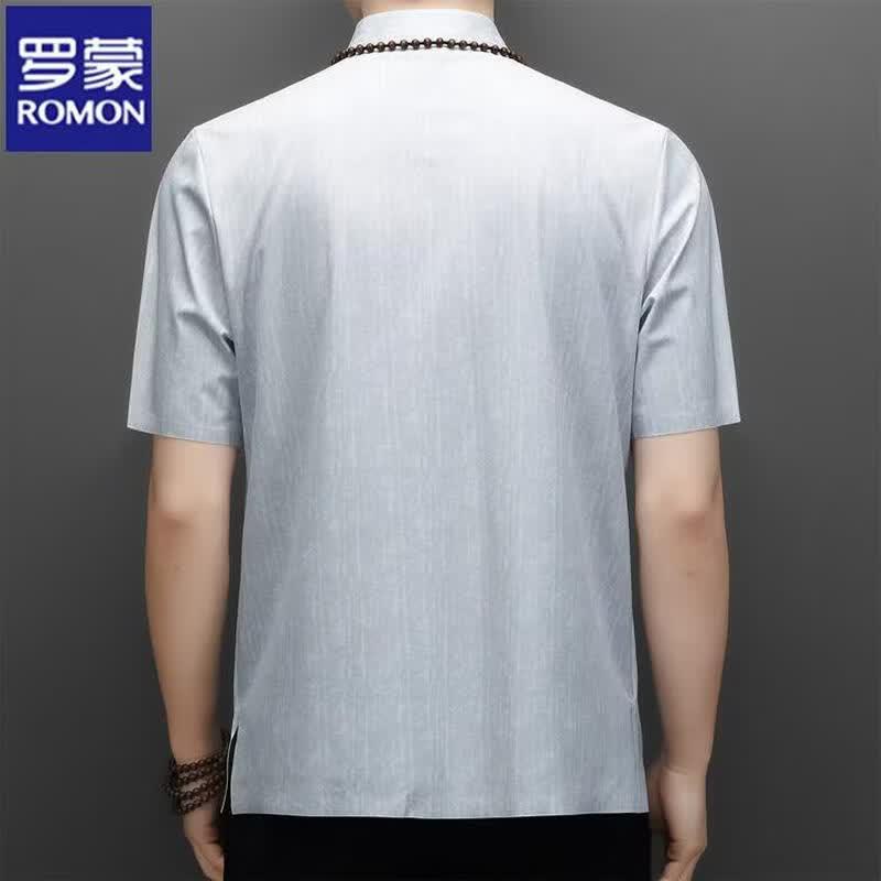 ROMON Men's Summer Short Sleeve Tang Suit Set