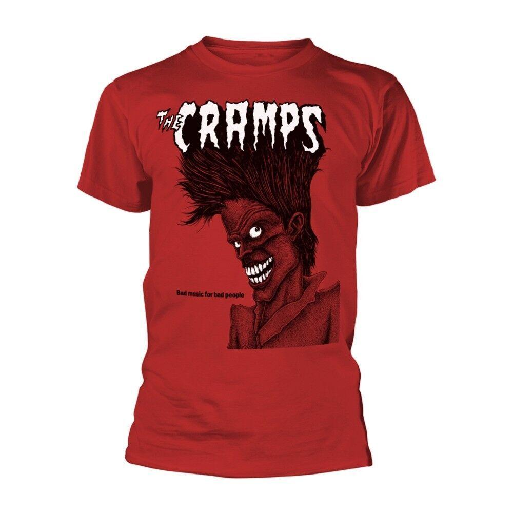 The Cramps  Bad Music For Bad People  Red T shirt - NEW Unisex T-Shirt XXXL