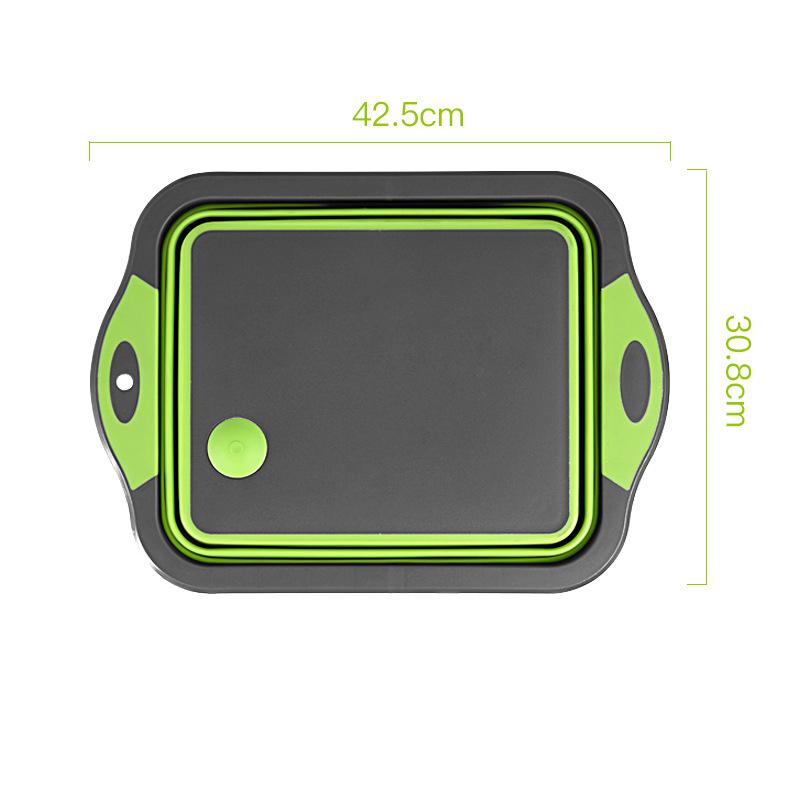 Over The Sink Colander Collapsible Chopping Board Storage Bucket Kitchen Washing Basket Vegetable Fruit Colanders Strainers New Kitchen Essentials