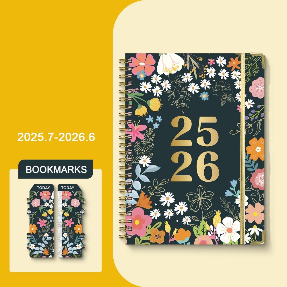 12 Months Schedule Planner Notepad To Do List Binder Coil Notebook A5 Agenda Book  Business