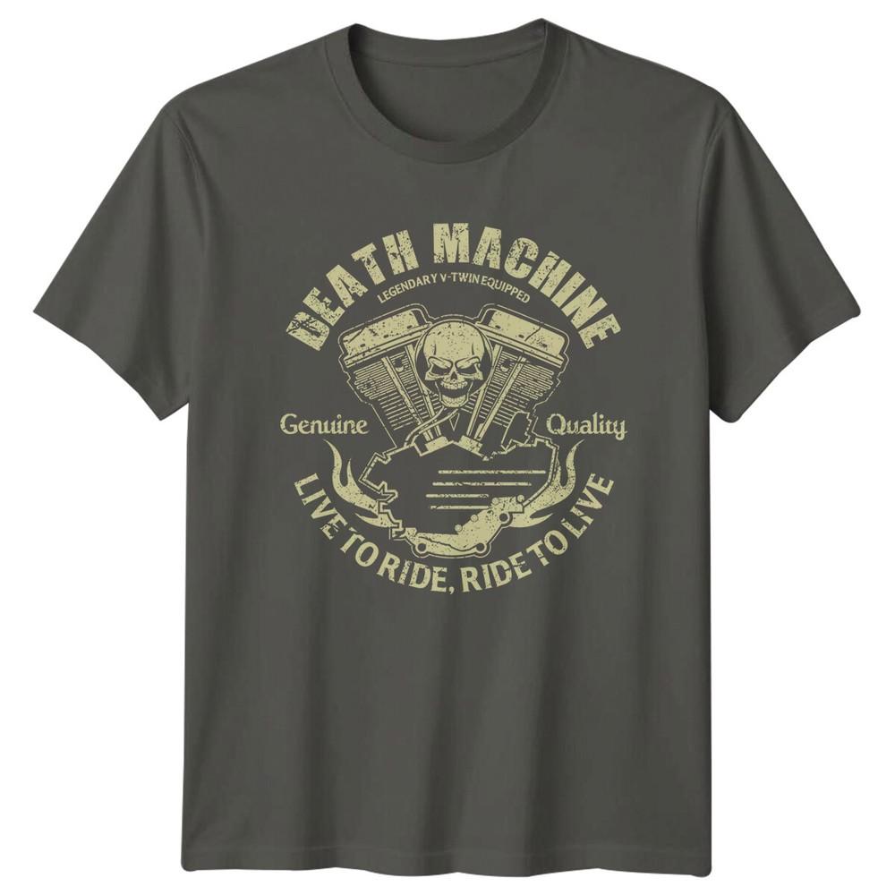 Death Machine Motorcycle Unisexs TShirt Unisexs Tee Graphic Unisex Top S