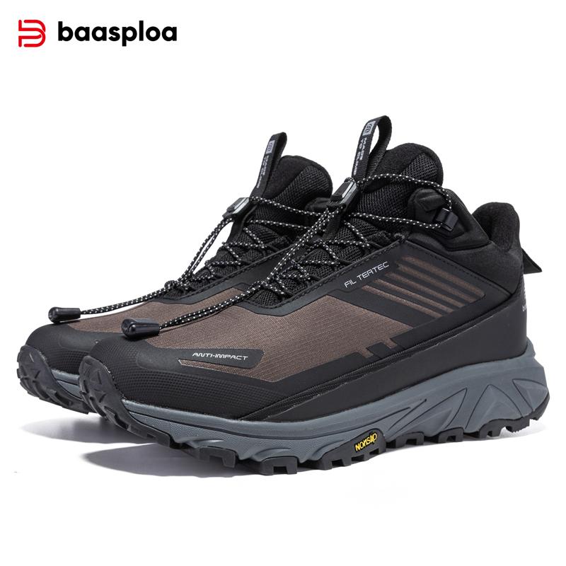BAASPLOA Pantofi sport casual pentru bărbați, suprafață din plasă, respirabil, anti-alunecare, pentru bărbați, marca de modă, pantofi pentru bărbați, sport în aer liber, pantofi de alergare