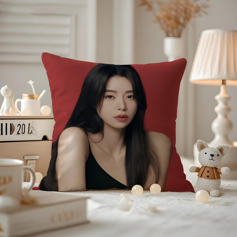 Lim Jiyeon Actress Cushion Cover Pattern Printed Pillowcase For Living Room Sofa Cushion Cover & Bedroom Decor