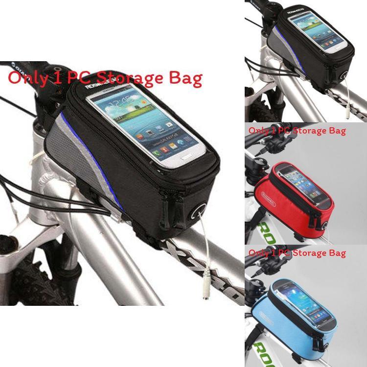 Mountain Bicycle Front Tube Bag With Touch Screen For Cycling Enthusiasts