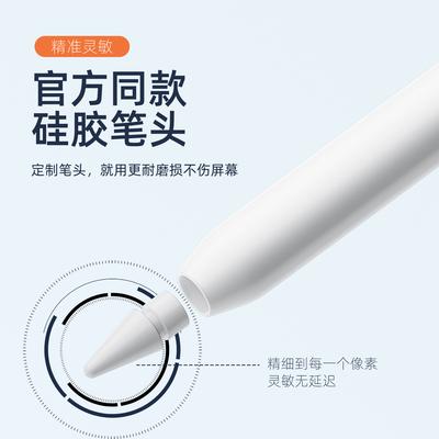 2Pcs Replacement Nib Tips for Apple Pencil 1st 2nd Generation, Stylus Pen Spare Nibs for iPad Drawing Writing Touch Pen Accessories