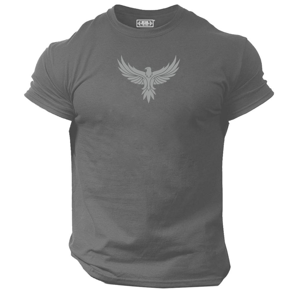 Eagle T Shirt Gym Clothing Bodybuilding Training Workout Exercise Fitness Top