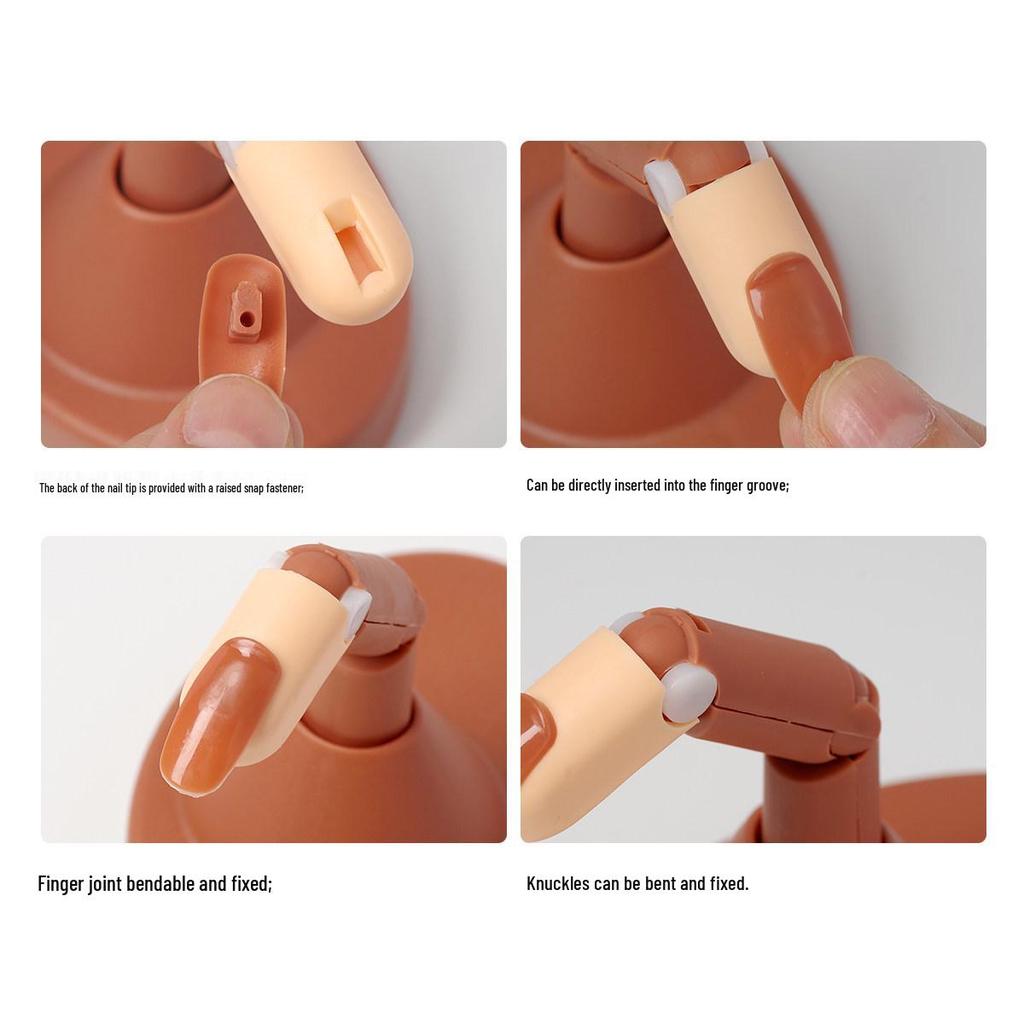 Cross-Border Nail Art Mechanical Finger Set: Practice Model and Tools