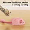 Interactive Mouse Cat Toy Electric Squeaky Plush Mouse Simulated Mouse with Night Fluorescence for Indoor Cats Self Entertainment