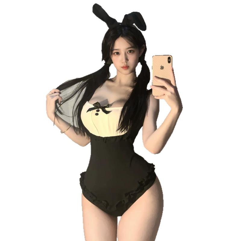 Sexy Lingerie Pure Lust Sexy Maid Rabbit Outfit Game Uniform One-piece Free Qqny Emotional Fun Woman