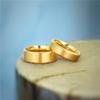 TIGRADE Pure Titanium Rings Gold Color 6MM 8MM Brushed Wedding Band Luxury In Comfort Fit Matte for Men Women Anti-allergy