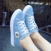 New Spring autumn Summer Women Canvas Shoes flat sneakers women casual shoes low upper lace up white shoes semi-trawling