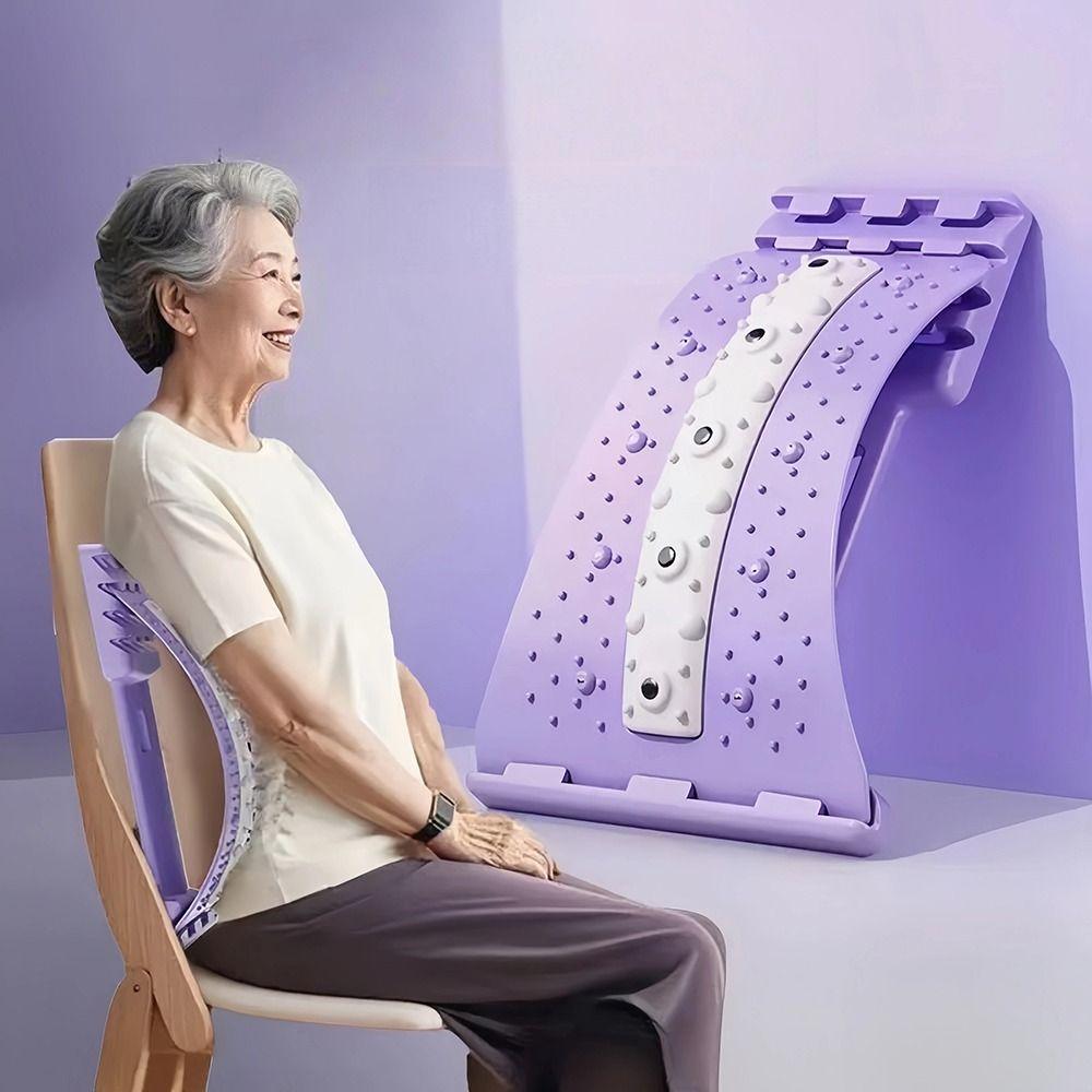 Adjustable Lumbar Stretcher Ergonomic Design Waist Support Cushion Muscle Relaxation