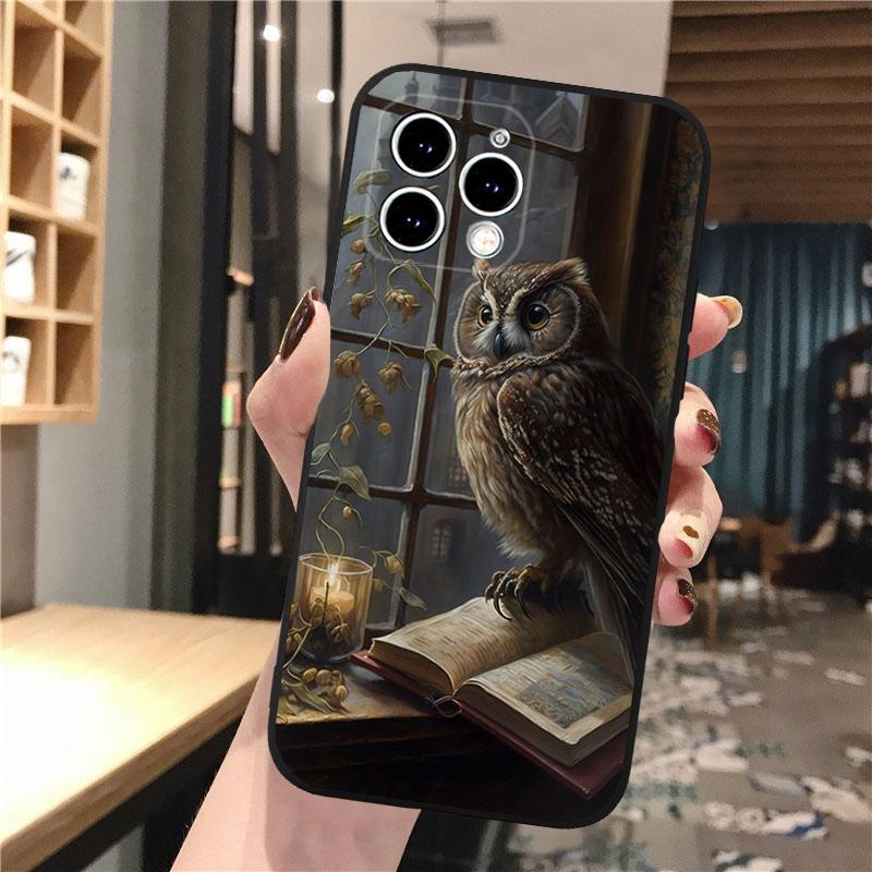 Owl Phone Case For iphone 17 Pro Max Air 16 15 14 13 Pro Max 15 16 Pro 15Plus Shell