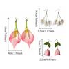 Colorful Long Flower Earrings Bohemian Fashion Jewelry Fashion Calla Eardrops  Ethnic