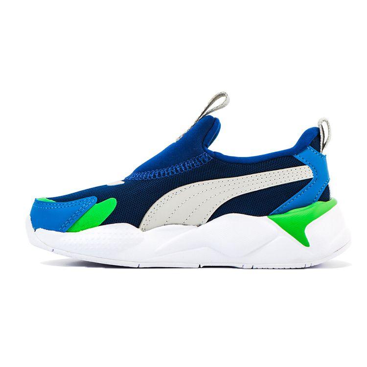 Puma Rs-X Comfortable Versatile Low-Top Kids Casual Shoes Kids sneaker Blue White 309676-02