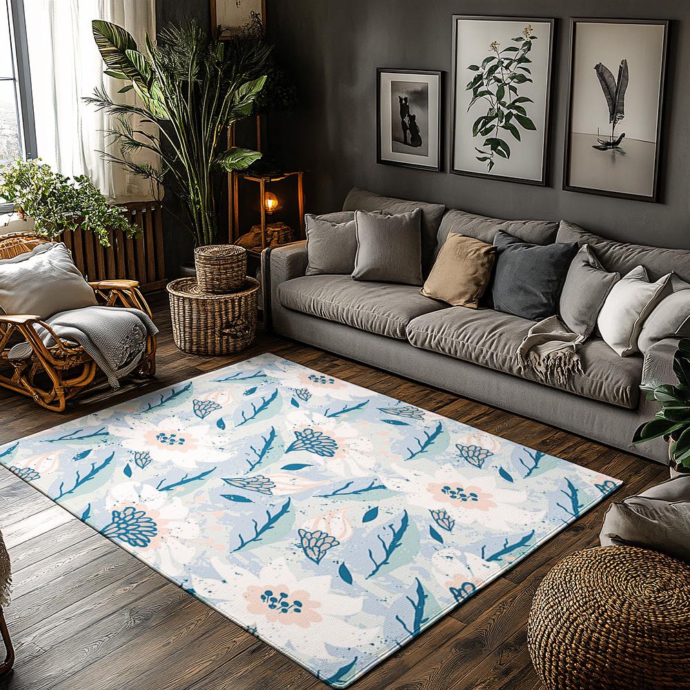 

Abstract Area Rug Washable Non Slip Modern Living Room Floor Mat Bedroom Carpet Home Decor Indoor Outdoor Rugs Washable 50cm x 80cm