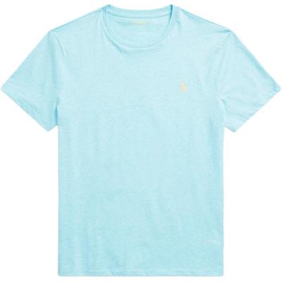 Tricou simplu cu mânecă scurtă și logo brodat Polo pentru bărbați Albastru MNPOTSH1N821211-410
