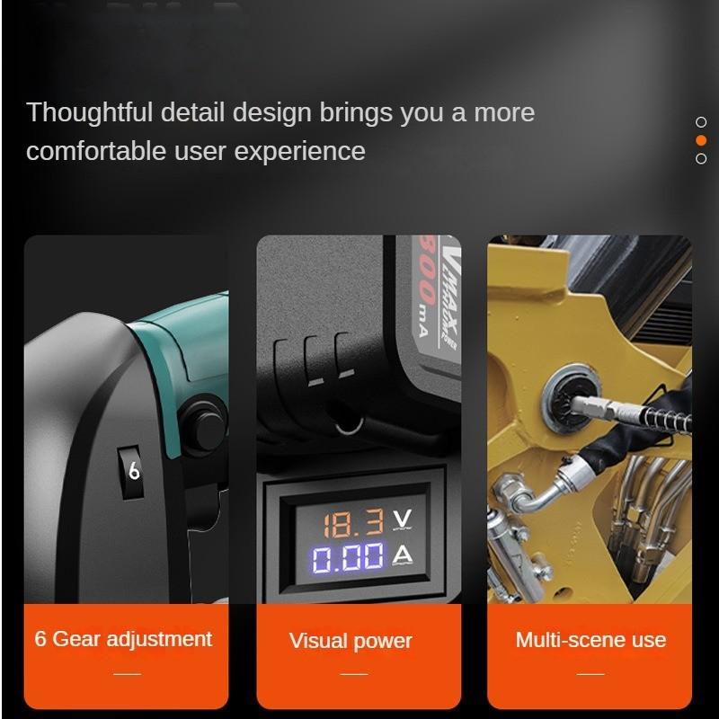 Brushless Electric Grease Gun Full Automatic Dual Purpose Lubricating Oil Injector Rechargeable Professional Excavator Greaser