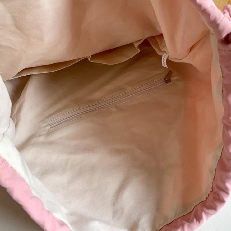 Drawstring Crossbody Shoulder Bag Simple Fashion Bag Versatile Bag Nylon Bags