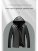 Men's Thickened Leather Jacket with Fleece Lining - Winter Outerwear for Mature Customers