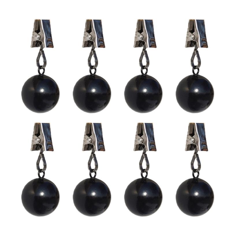 652F Outdoor Curtain Weights Heavy Duty Drapery Weights with Metal Clip for Shower Curtains Tablecloths,and Garden Flags