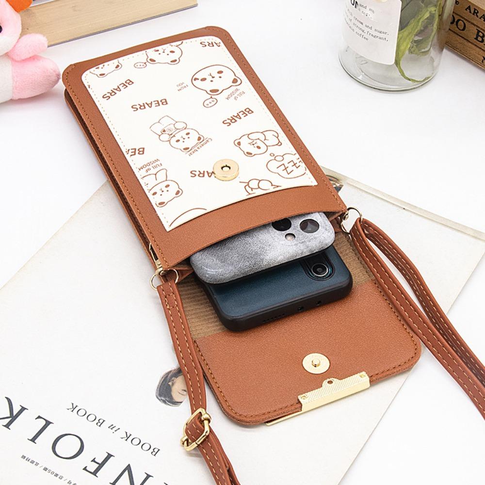 

Сенсорный экран Сенсорный экран Телефон Сумка Crossbody Телефон Messenger Сумка для телефона на плечо Женская чёрный