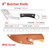 Butcher Boning Knife Cleaver Meat Fruit Vegetables Kitchen Knives Stainless Steel Blade Wooden Handle Handmade Forged Chef Knife