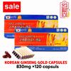 Dongbo 6-Year-Old Red Ginseng Extract Gold Capsules 120 Capsules 2 Cans 6-Year Red Ginseng Capsules 2 Pcs