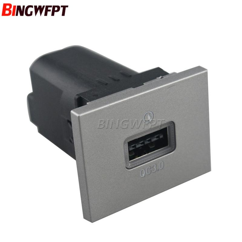 PD Type-C USB Charger Socket Fast Charge Adapter QC3.0 Power Outlet Switch for Ford Focus 2 Mk2 2009 2010 2011