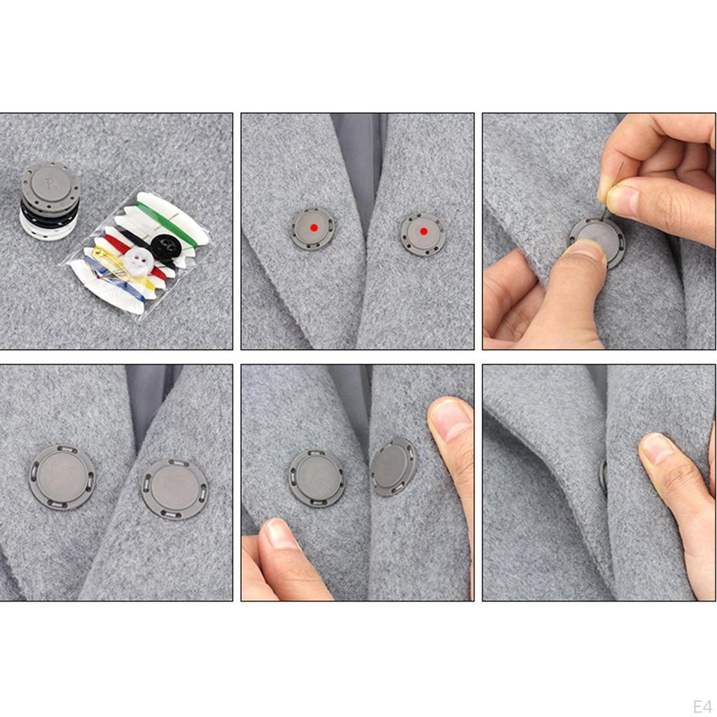 10Pairs 0.79inch Button Clasps Snaps Knitting Sewing Jacket Closure