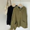 Sweaters Coat Cardigan for Women Autumn Winter Large Size Solid Color Loose Long Sleeve Knit Sweaters Coat