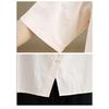 DIMANAF Summer 2026 Women Plus Size New Blouse Shirt Short Sleeve Casual Loose Lady Tops Shirts Cotton Print