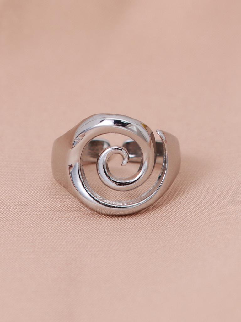 Vintage Punk Irregular Hollow Rotundity Metal Open Rings for Women Gothic Rings Y2K Jewelry