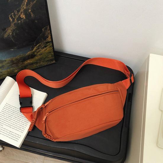 Crossbody Fanny Pack for Women Men Waist Bag Pack with Adjustable Strap Solid Color Belt Bag Pack for Daily Outings Travel