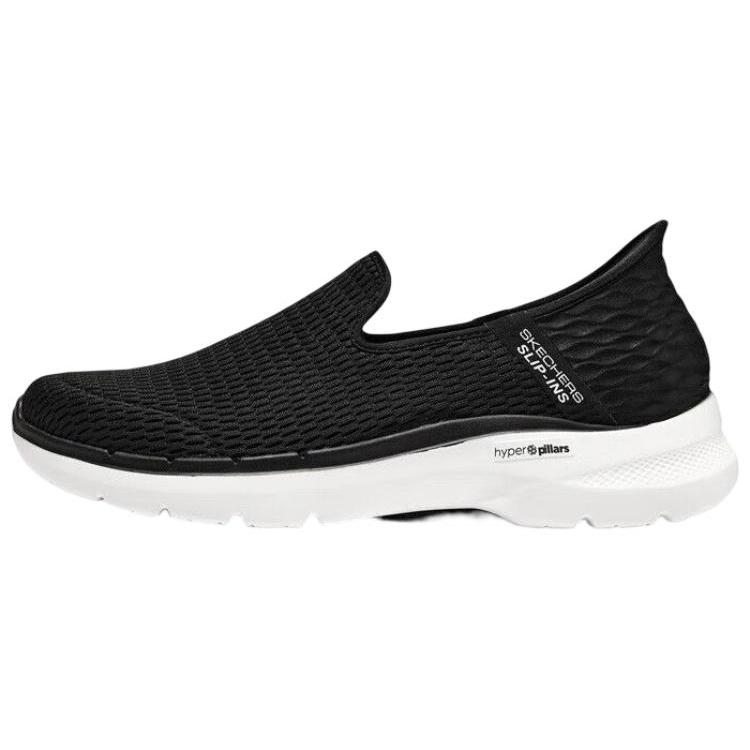 Skechers Go Walk 6 Shoes Black White Men s 894234-BLK EU 42.5