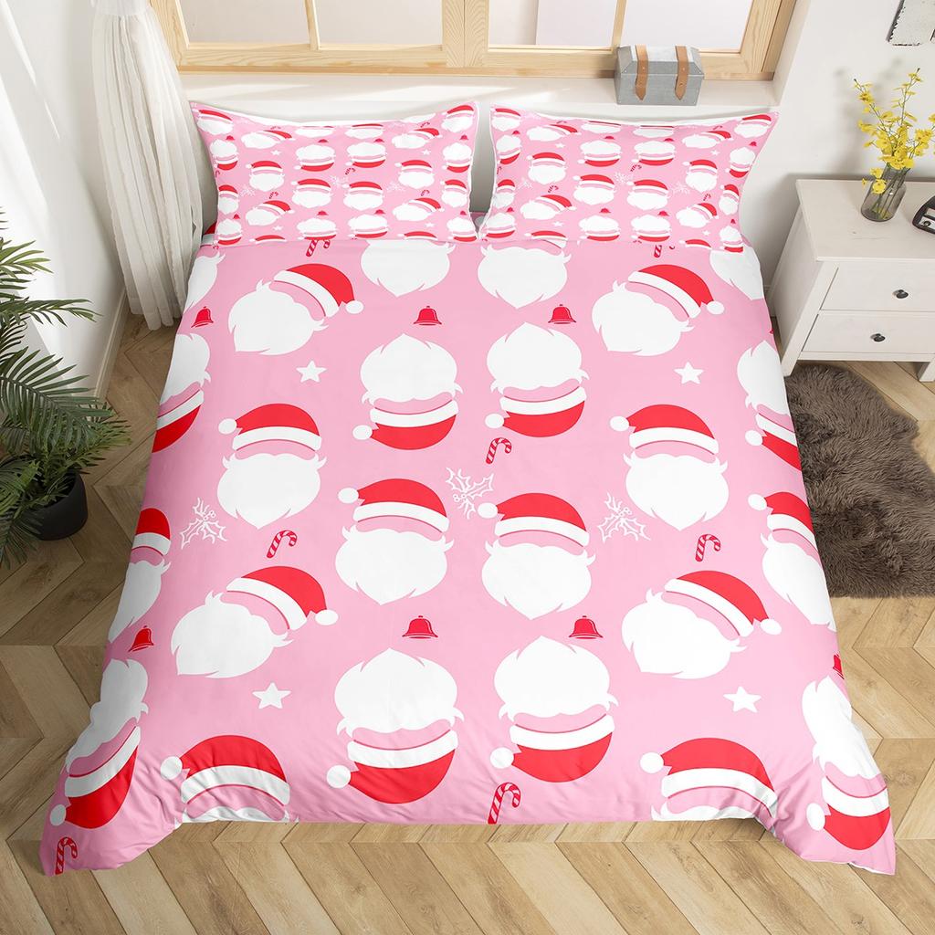 Comforter Homewish Red Dots Christmas Tree Princess Pink Cartoon Bedding Sethappy New Year Bed Set