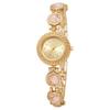 Gold Rhinestone-Inlaid Ladies Quartz Watch Elegant Quartz Watch  Festive Occasion
