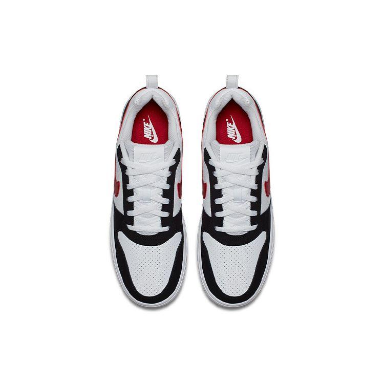 Nike Court Borough Low White Black Red Men Sneakers Gym-Red 838937-102