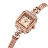 Ladies Light Luxury High-End Watch Retro Copper Imitation Snake Strap Watch Square Plate Antique High-Value Watch