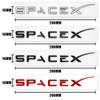 ABS 3D Space X Logo Badge Sticker For Tesla Model Y S 3 Model X Car Badge Fender Side Decal Emblem Trunk Auto Styling Accessorie