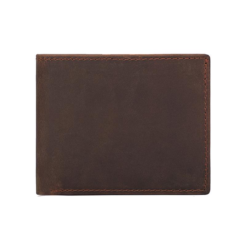 Top Grain Genuine Leather RFID Anti-Scanning Wallet with Multiple Card Slots