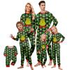 Print Cute Family Set Pajamas, Home Clothes, Family Set Long Sleeve Top Pants Set