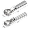 Ice Cream Scoop Stainless Steel Ice Cream Spoon Watermelon Baller Scooper Fruit Dessert Spoon Ice Cream Ball Maker Kitchen Tools