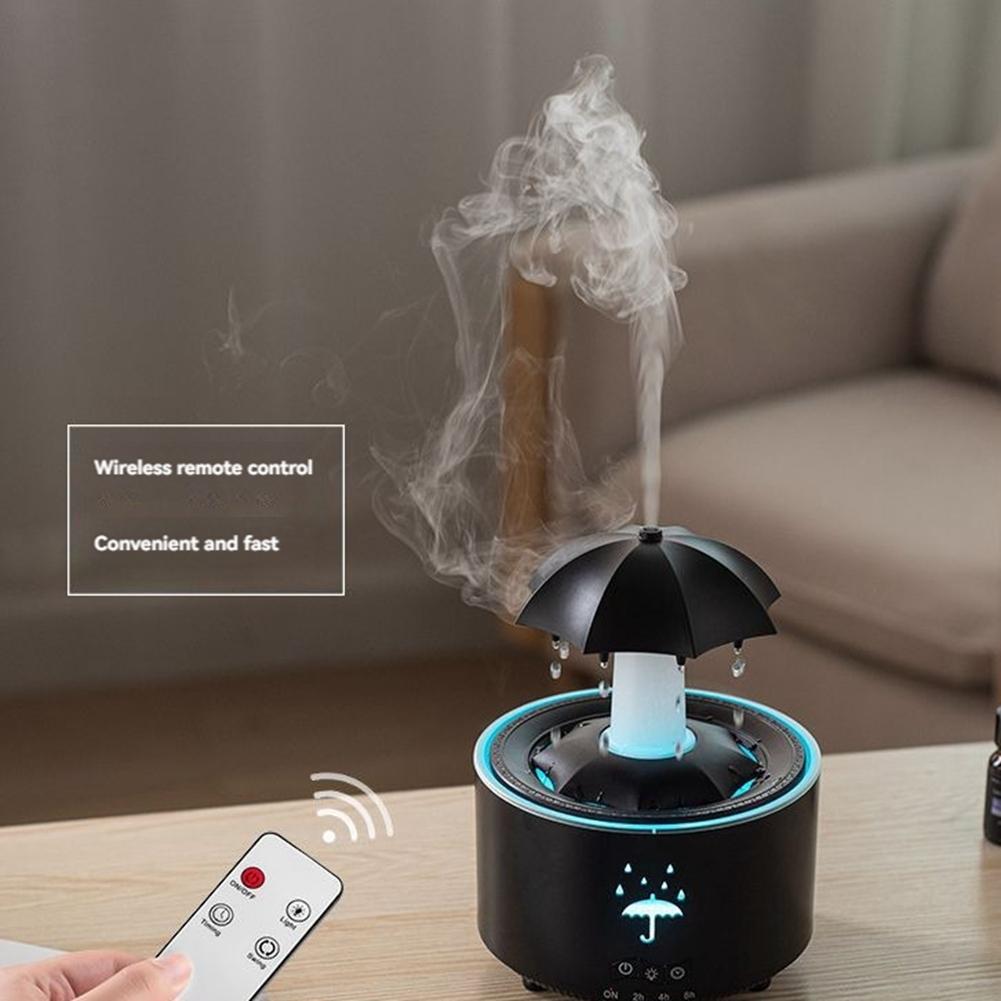 LITE-Raindrop Humidifier For Bedroom Large Room Air Humidifiers & Aromatherapy Diffuser Quiet Humidifier With Light