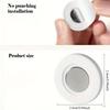 3/6pcs No Drill Magnetic Remote Holder - Wall Mount for TV/AC/DVD Remotes, White Space-Saving Design