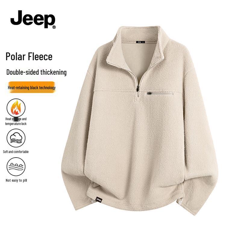 

Jeep Men s Fleece Lined Half-Zip Pullover Hoodie 3XL