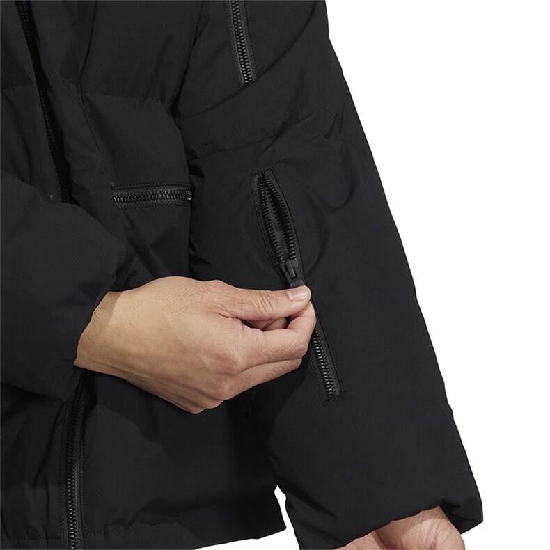 adidas Originals Down Jackets Men's Black Stand Collar Moderate Other HS7280